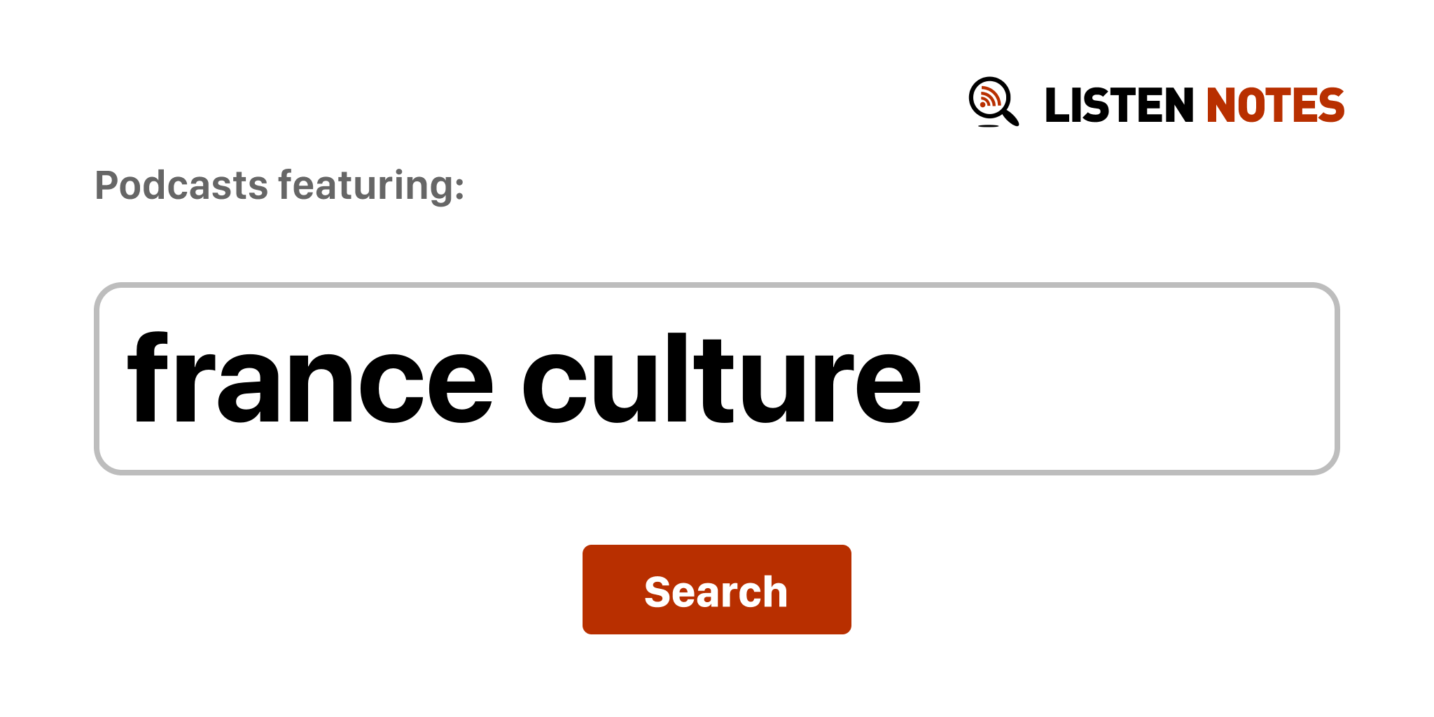 Latest France Culture podcasts (2022) Listen Notes
